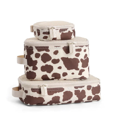 Cow Print Packing Cubes