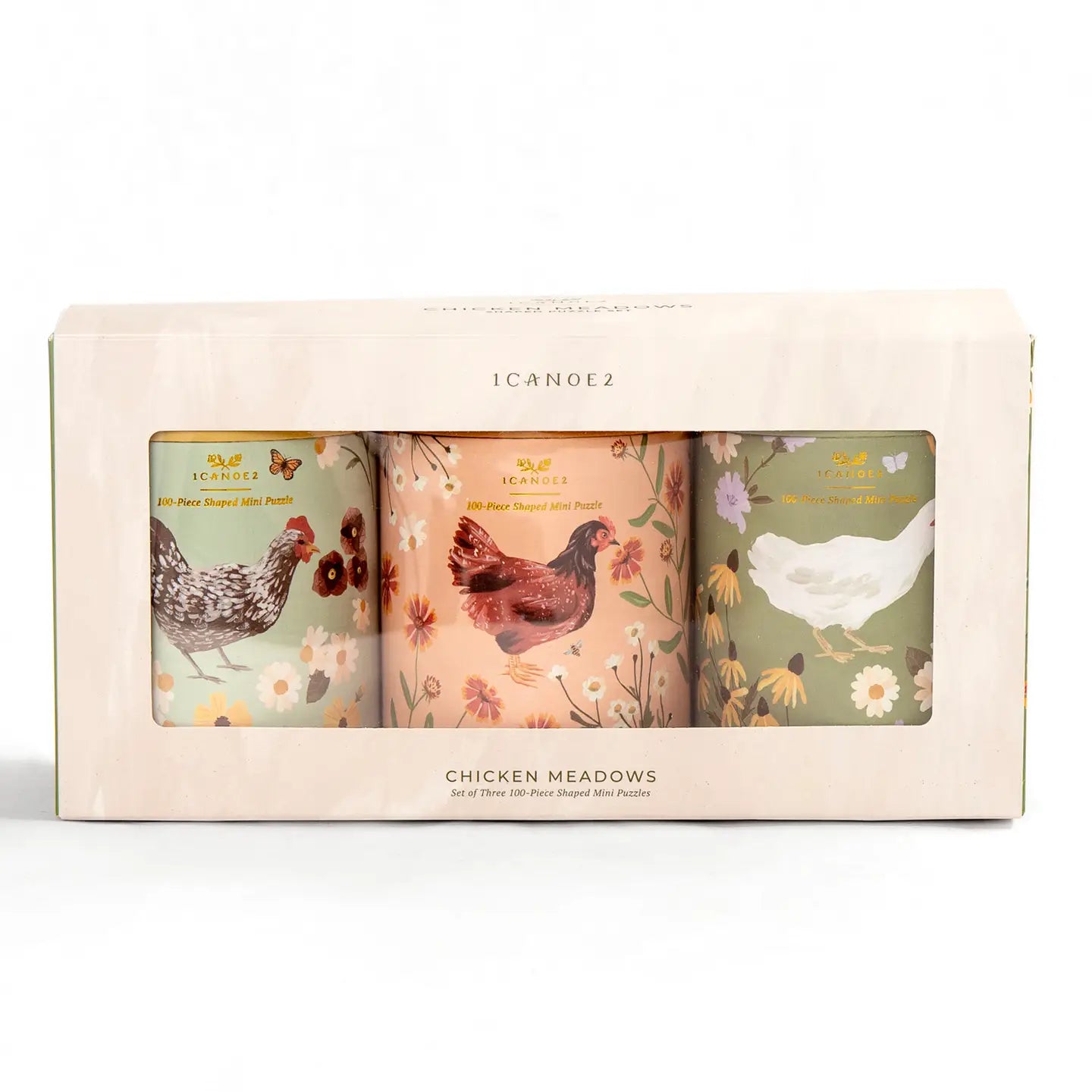 Chicken Meadow Puzzles- 100 Piece-Set of 3