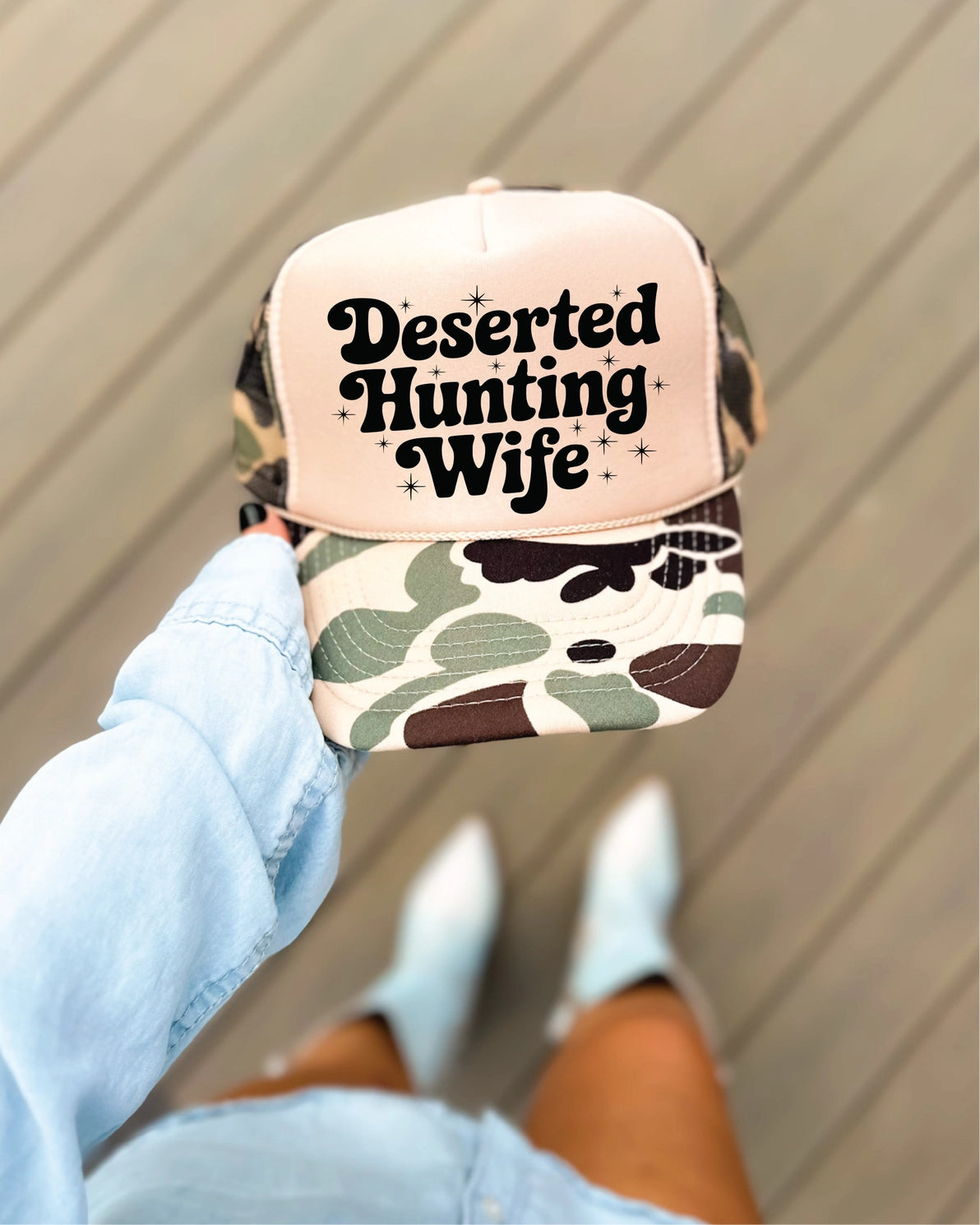 Deserted Hunting Wife Trucker Hat