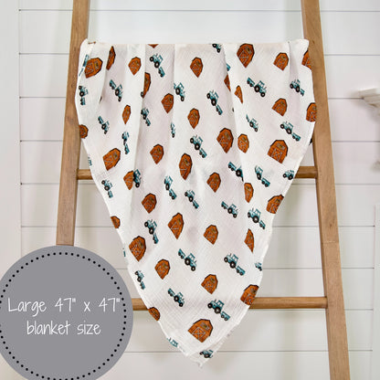 How We Roll Baby Muslin Swaddle Blanket