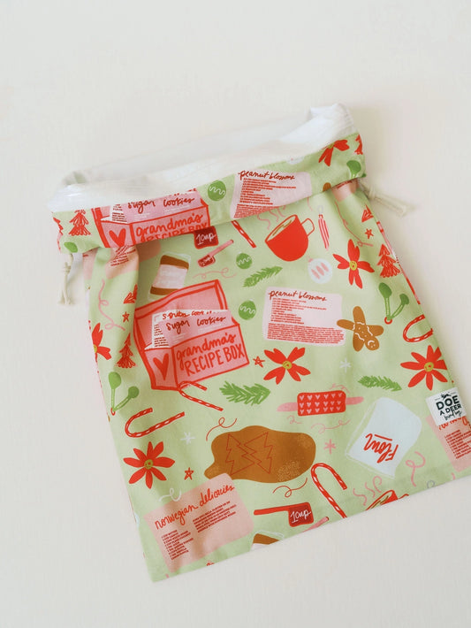 Heirloom Christmas Baking Bread Bag