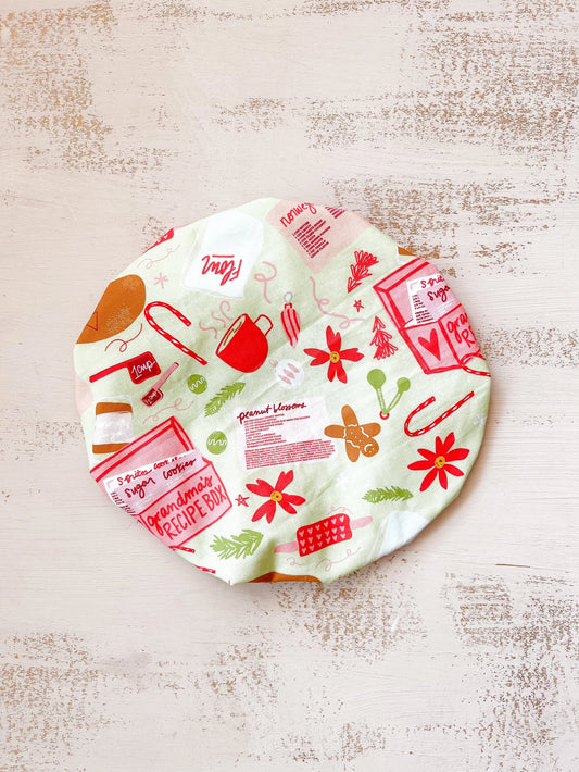 Heirloom Christmas Baking 10.5" Bowl Cover