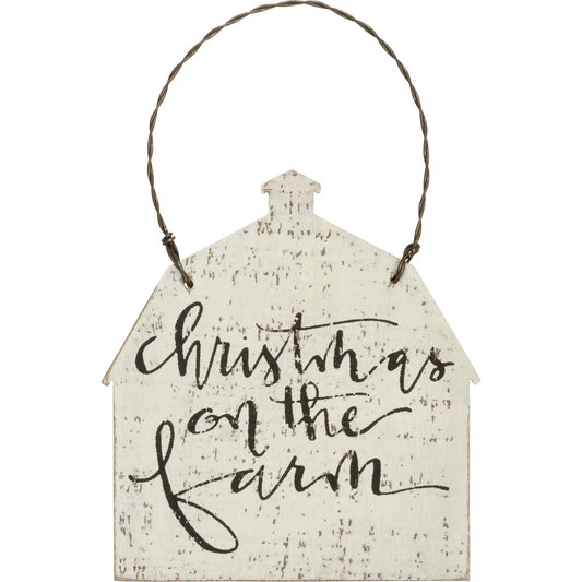 Christmas On the Farm Ornament