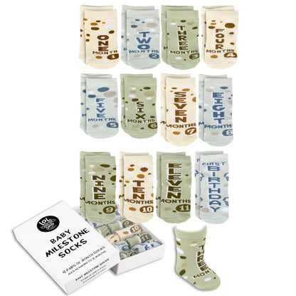 Milestone Baby Sock Set