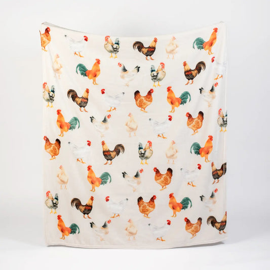 Chicken Plush Throw Blanket