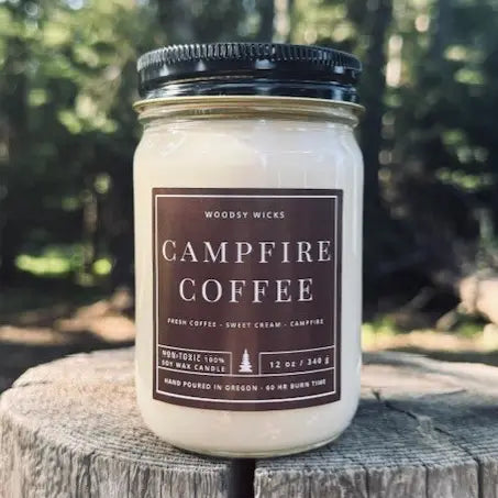 Campfire Coffee Candle - 100% Soy Wax- 12oz
