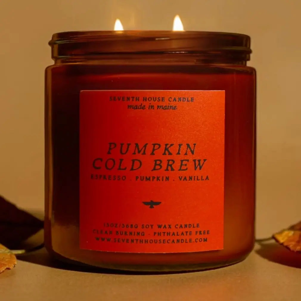 Pumpkin Cold Brew Candle-Esspresso, Pumpkin, Vanilla-13oz