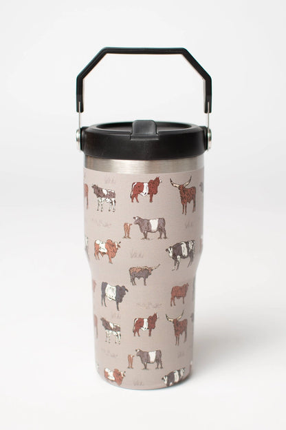Vintage Cattle 20oz Kids Tumbler