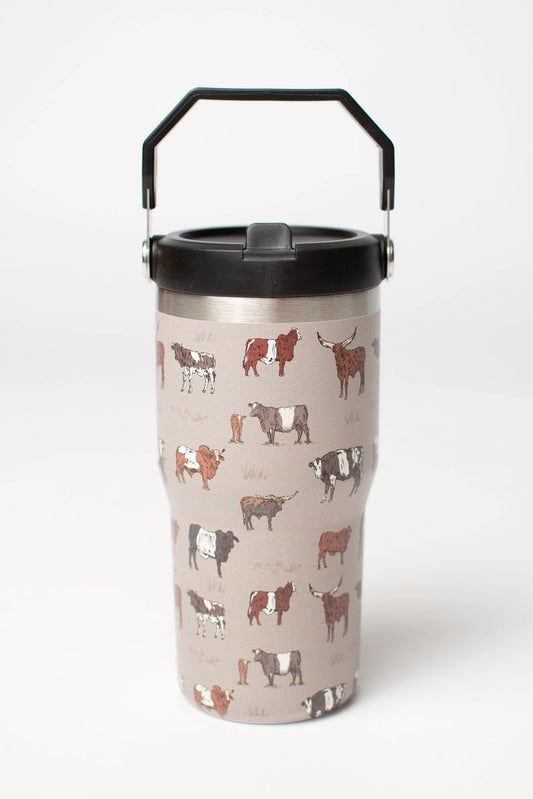 Vintage Cattle 20oz Kids Tumbler
