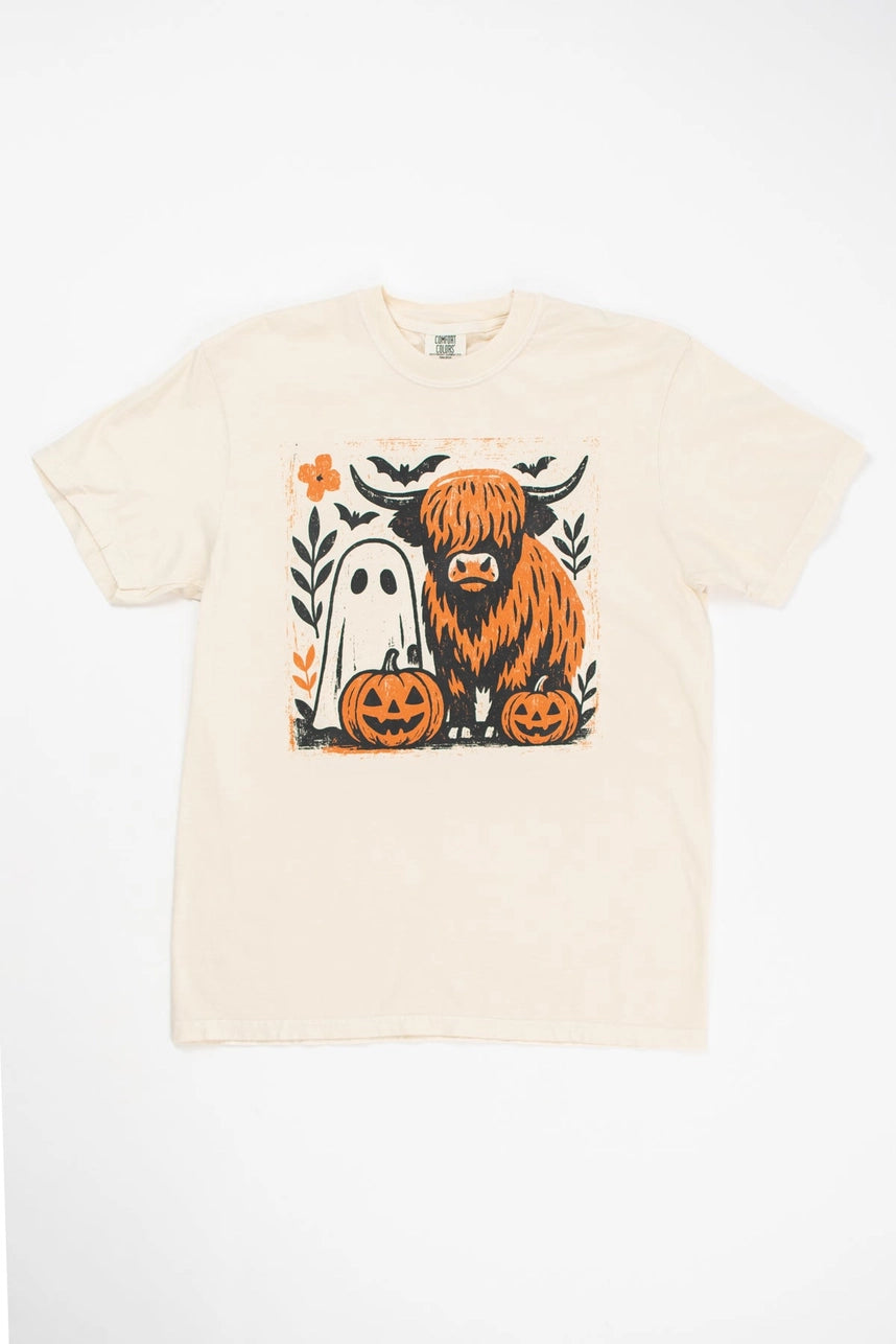 Halloween Highland Adult Graphic T-Shirt