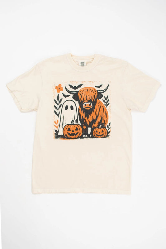 Halloween Highland Adult Graphic T-Shirt