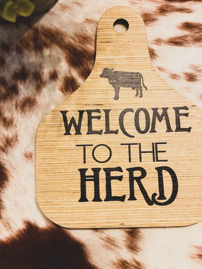 Cattle Ear Tag Welcome To The Herd